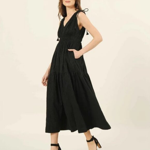 Omika Rosalita Midi Dress, Black, Medium, NWT - Picture 3 of 3